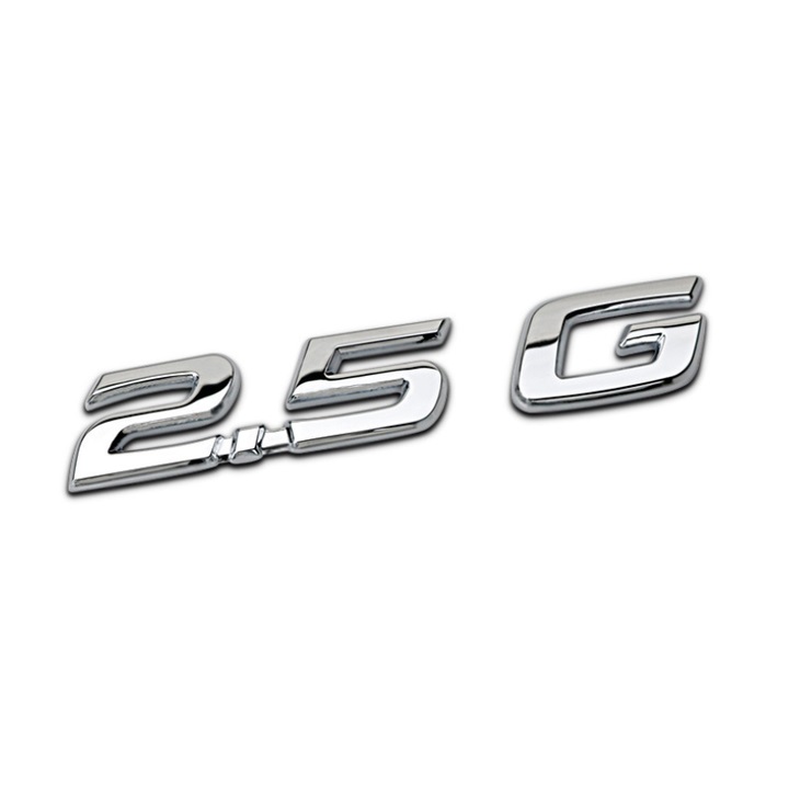Decal tem chữ 2.5g dán đuôi xe ô tô trang trí g70206