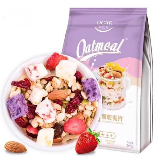 [HCM]NGŨ CỐC SỮA CHUA HOA QUẢ 500G