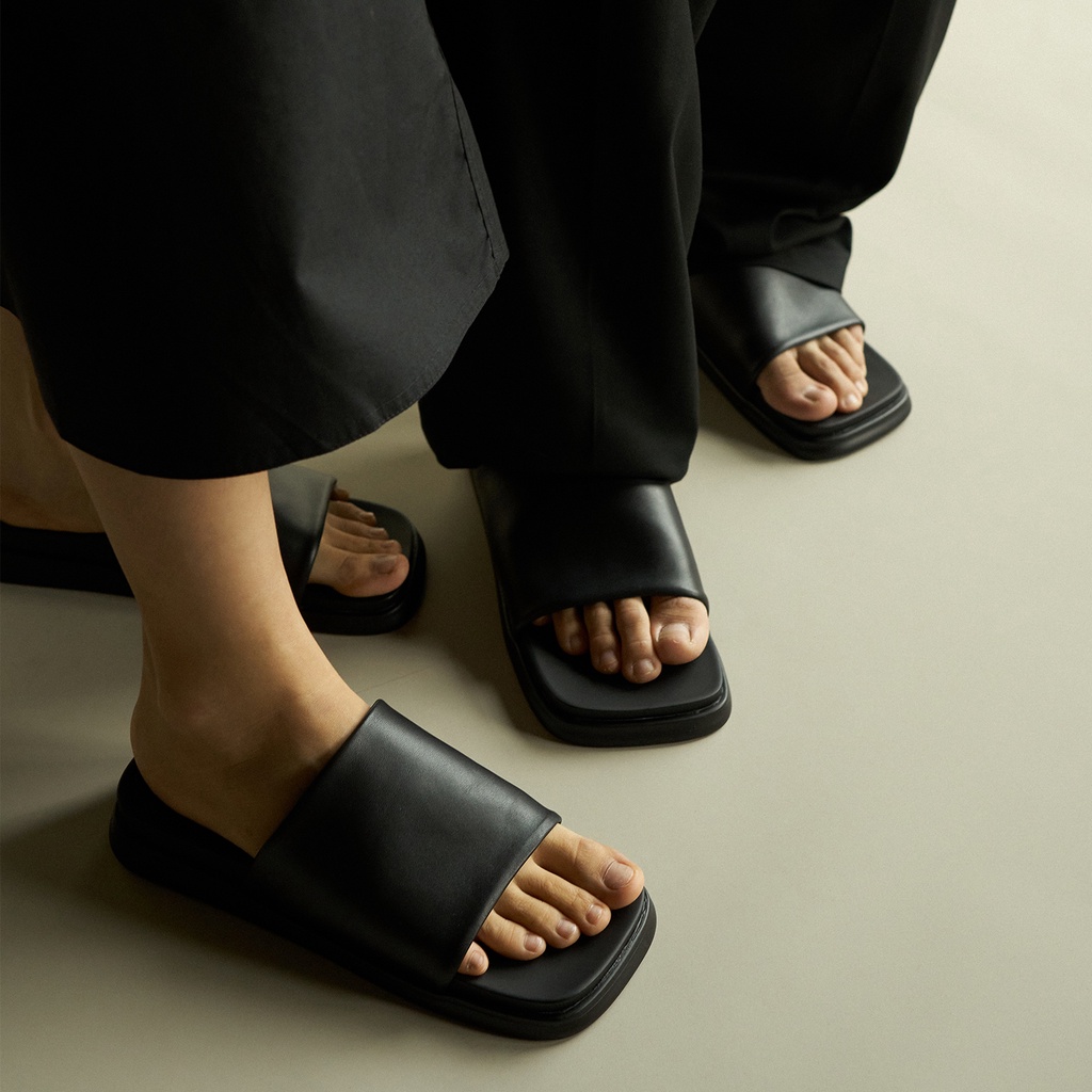 NGANG SANDALS Waa. - Dép Quai Ngang Da Thật