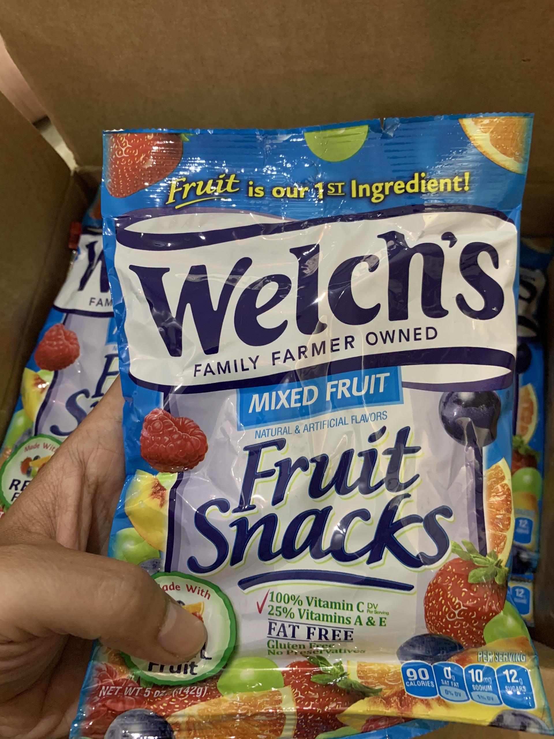 [HCM][Hoba Food] Kẹo dẻo trái cây Welchs vị Mixed Fruit ( Màu Xanh dương )