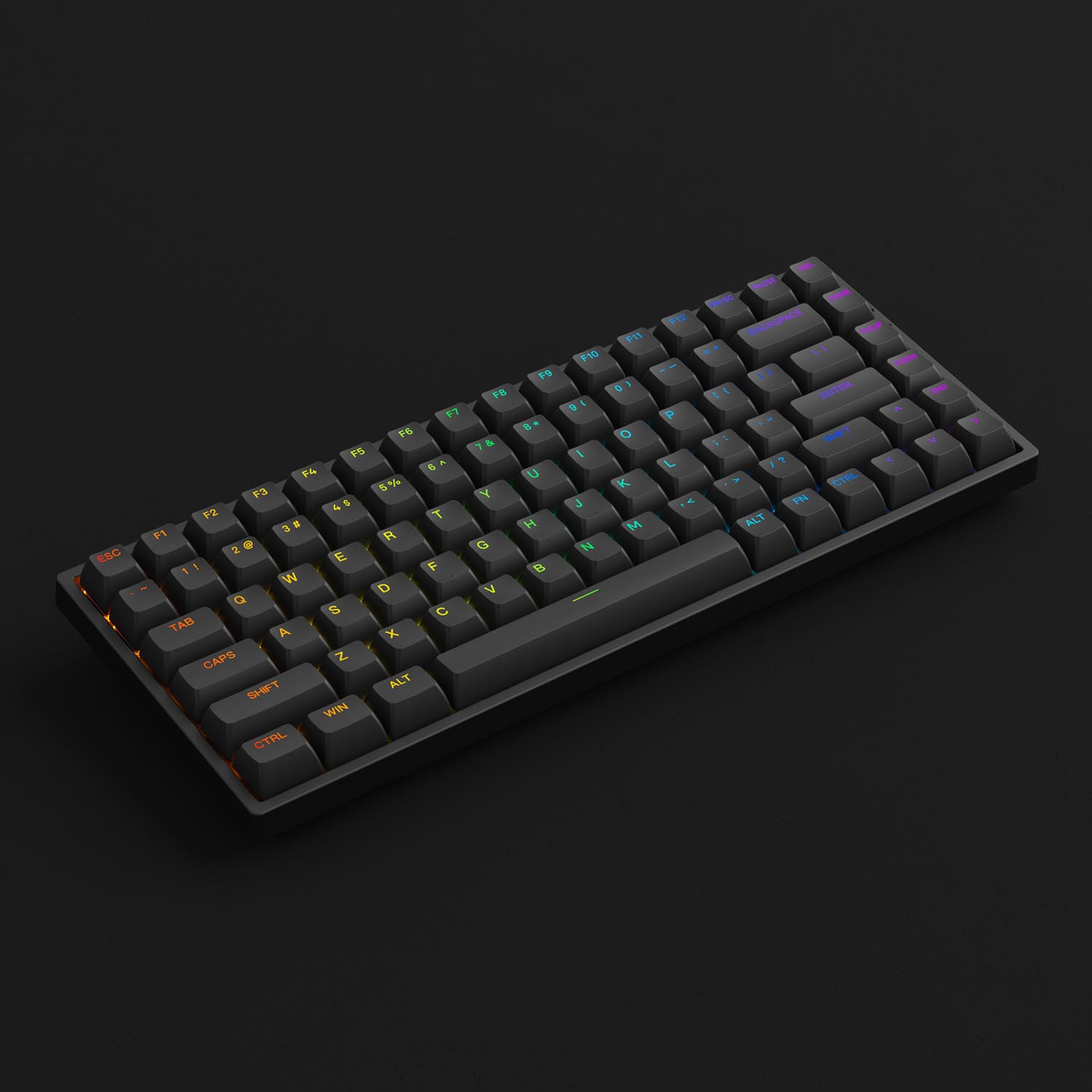 Bàn phím cơ AKKO 3084 v2 RGB – Black (Foam tiêu âm / Hotswap / AKKO CS Jelly switch)