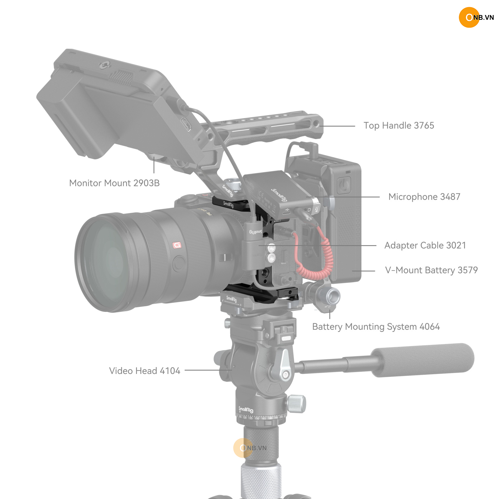 SmallRig Half Cage Sony Alpha a6700 a6600 a6500 a6400 a6300 4337