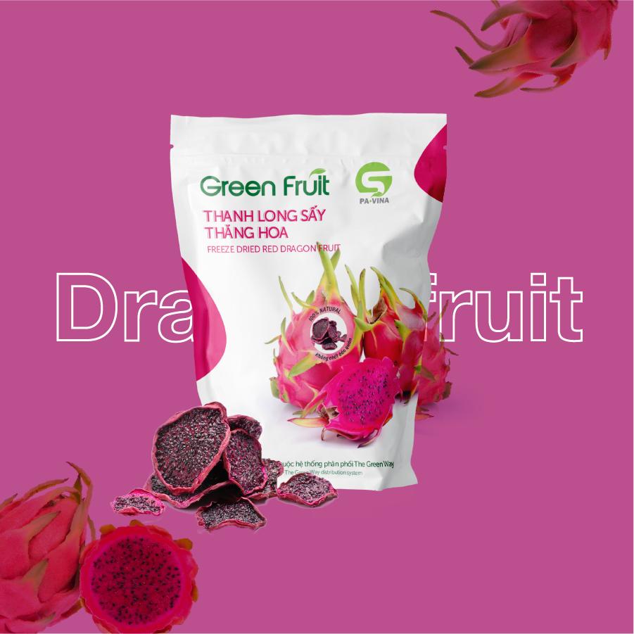 Trái cây sấy thăng hoa Green Fruit (Thanh Long Đỏ)