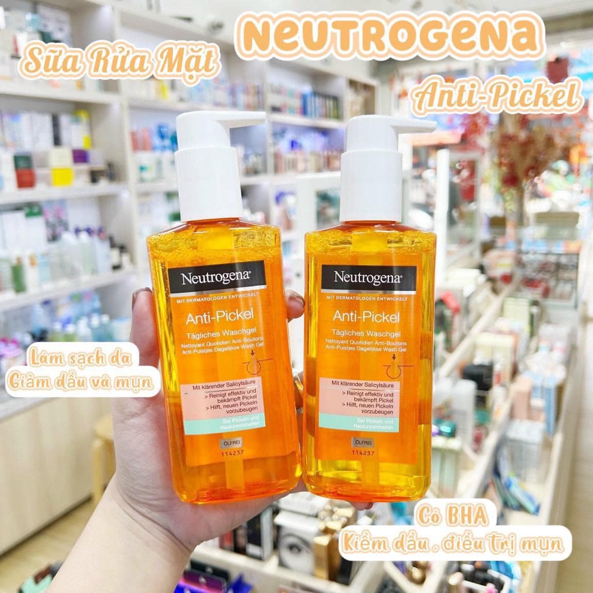 Sữa Rửa Mặt Cho Da Dầu Dầu Mụn Neutrogena 200ml