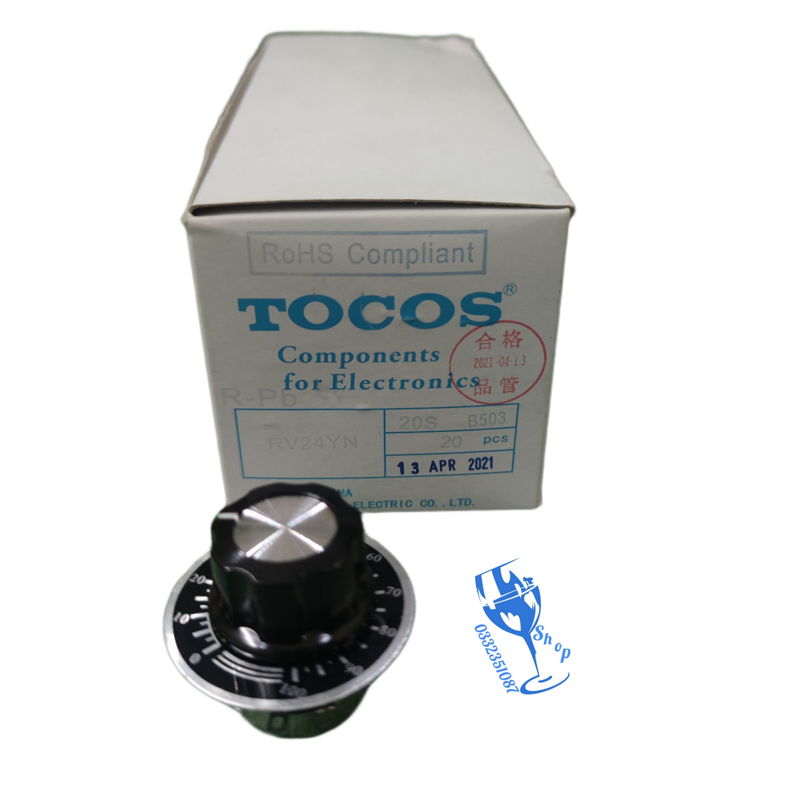 Biến trở tocos biến trở xoay chiết áp tocos rv24yn 20s 1k 10k 100k 5k 50k 500k b103,b102,b104,b202,b203,b504,b503,b502