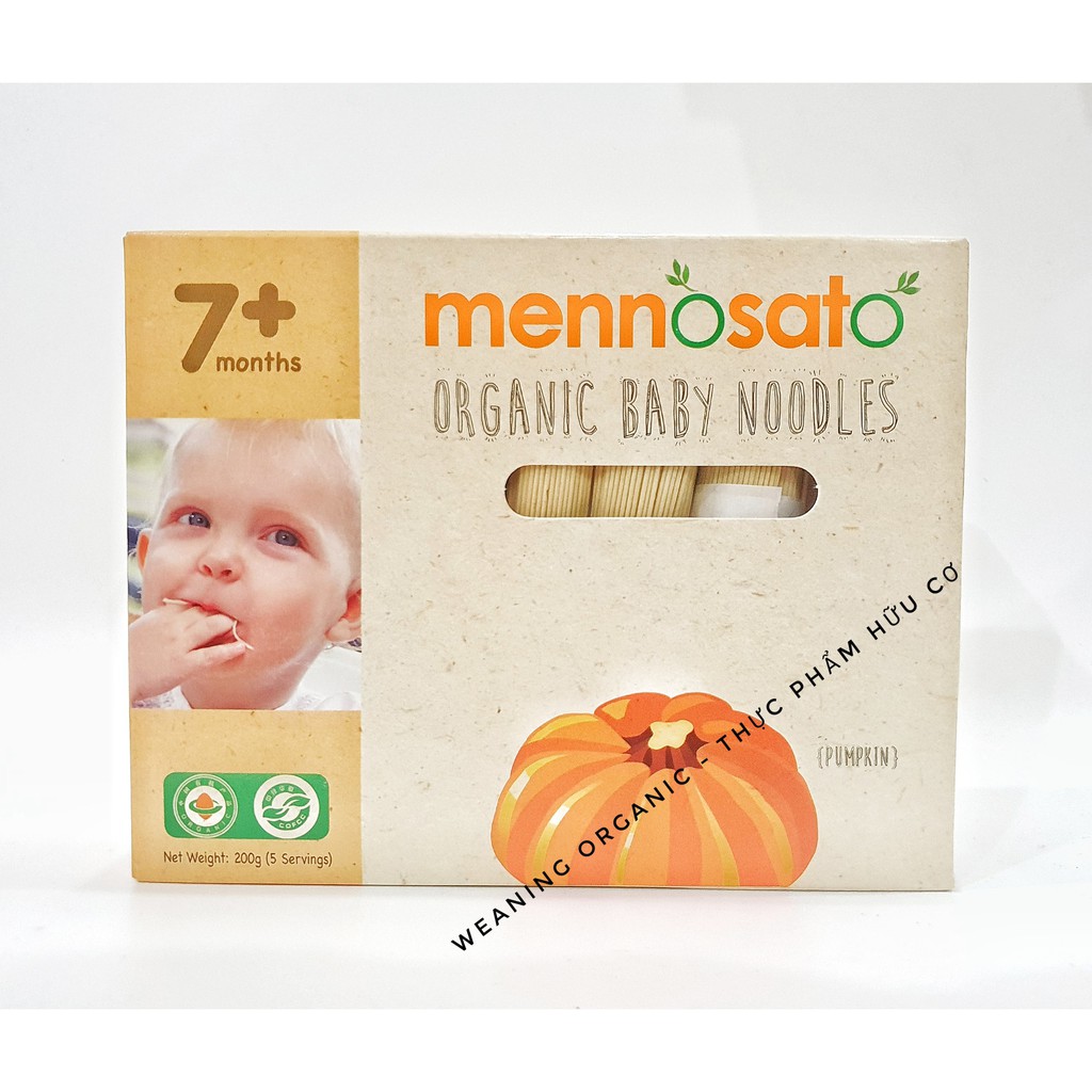 [HCM FREESHIP] Mì Ăn Dặm Hữu Cơ Cho Bé Mennosato Từ 7 Tháng Tuổi