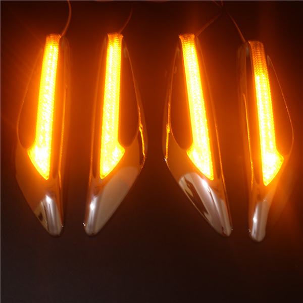 ĐÈN LED HỐC GIÓ SƯỜN XE HƠI CAO CẤP( MÀU VÀNG) - DC12V