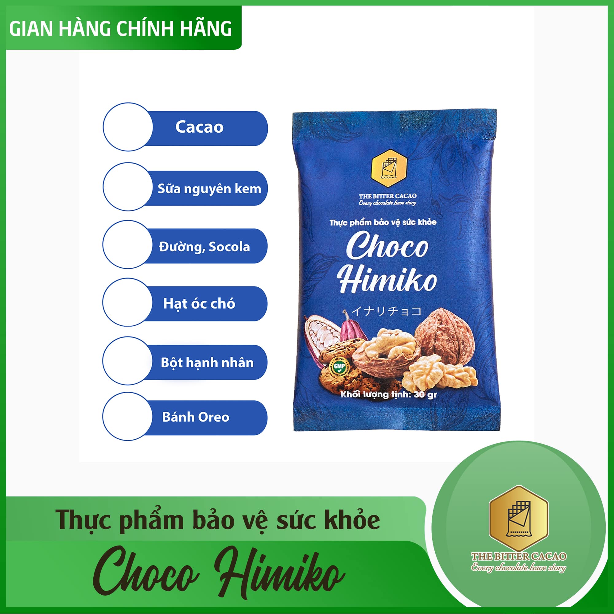 Bột Cacao Tăng Cân Cân Himiko Choco - Hãng Phân Phối Chính Hãng