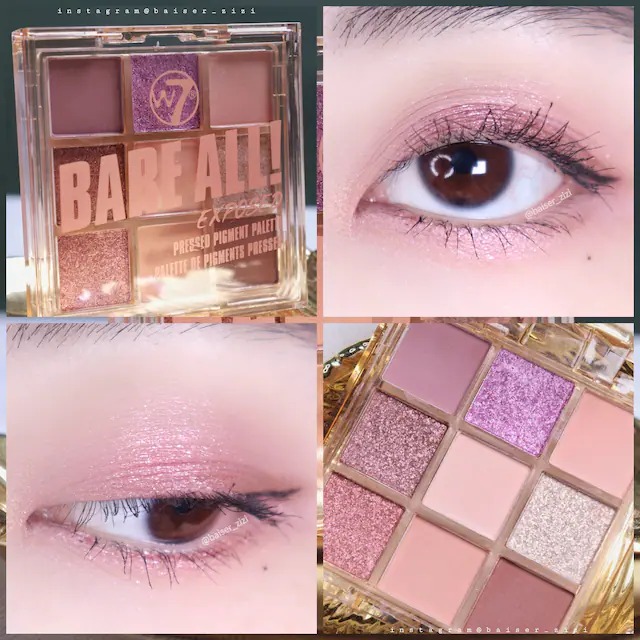 [TRẢ GOM ORDER] Bảng phấn mắt W7 Bare All Eyeshadow Palette 9 ô (Bill Hàn)