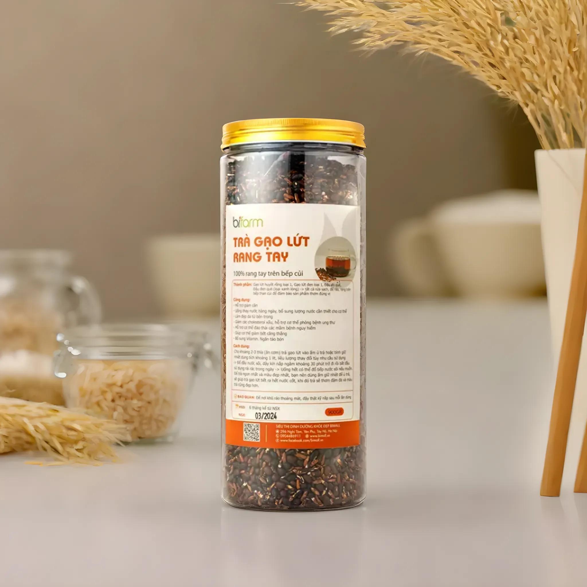 Trà gạo lứt rang tay_Hũ 900G