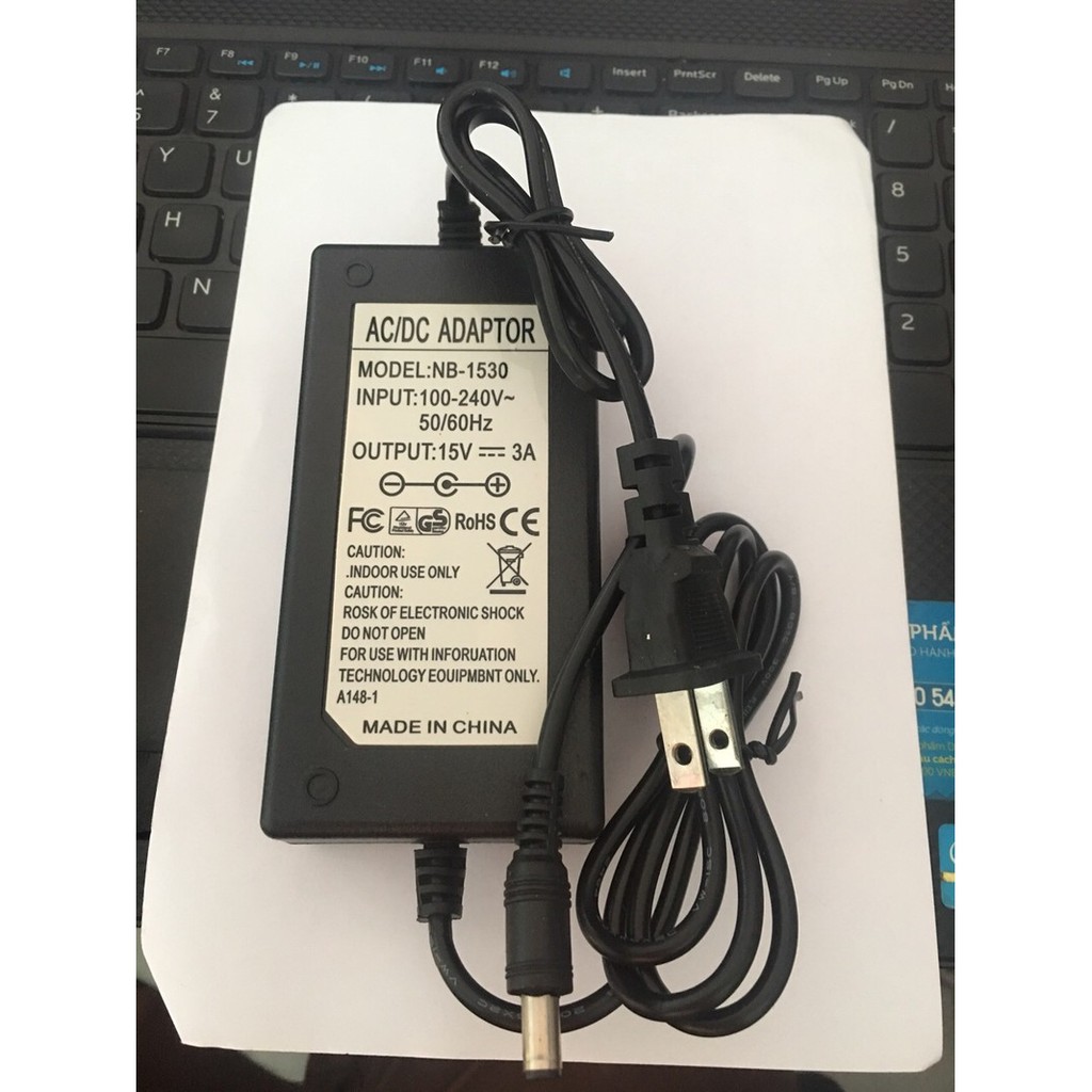 [HCM]Nguồn Sạc Loa Kéo 15V - 3A