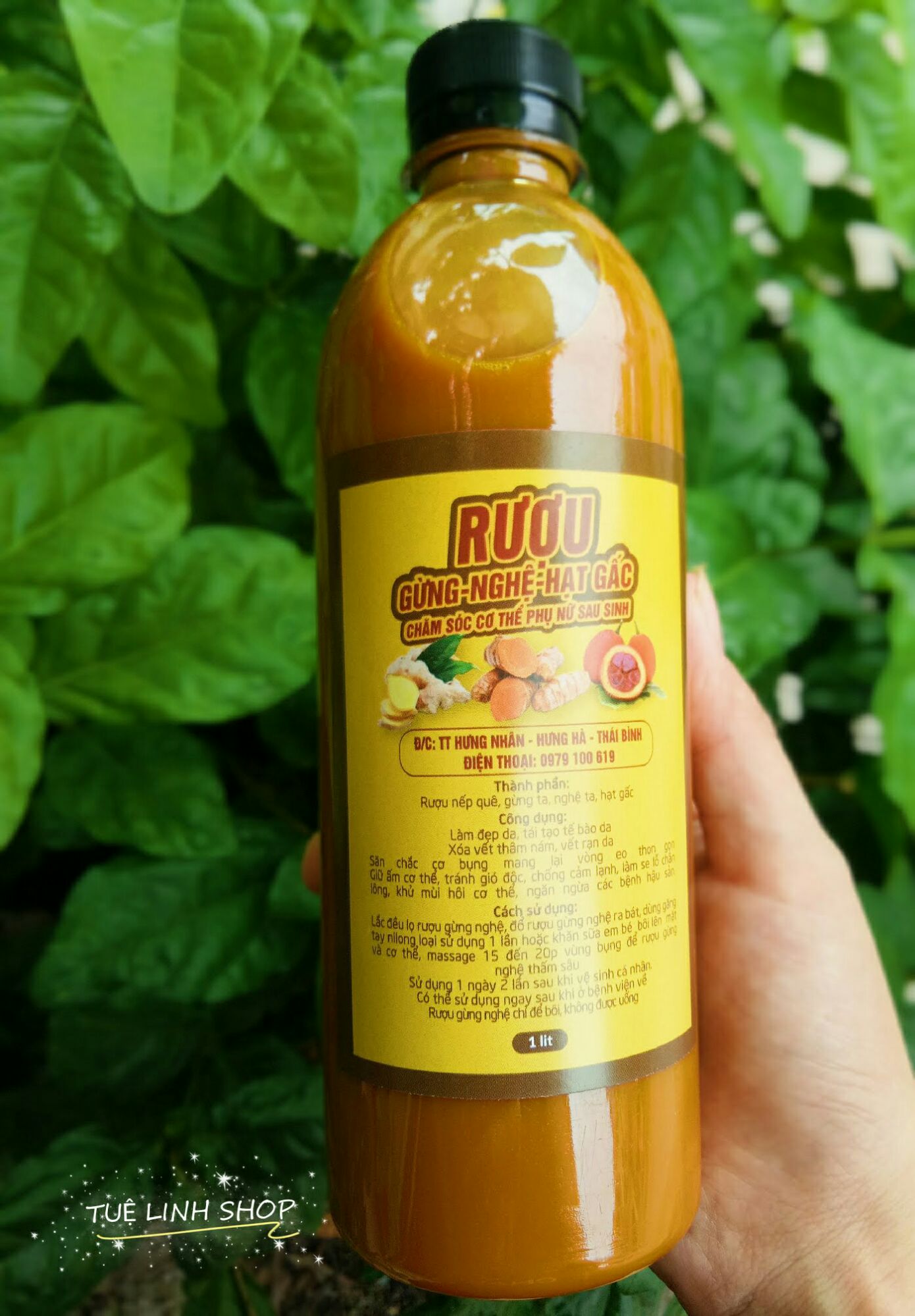 Cốt gừng nghệ hạt gấc chai 500ml