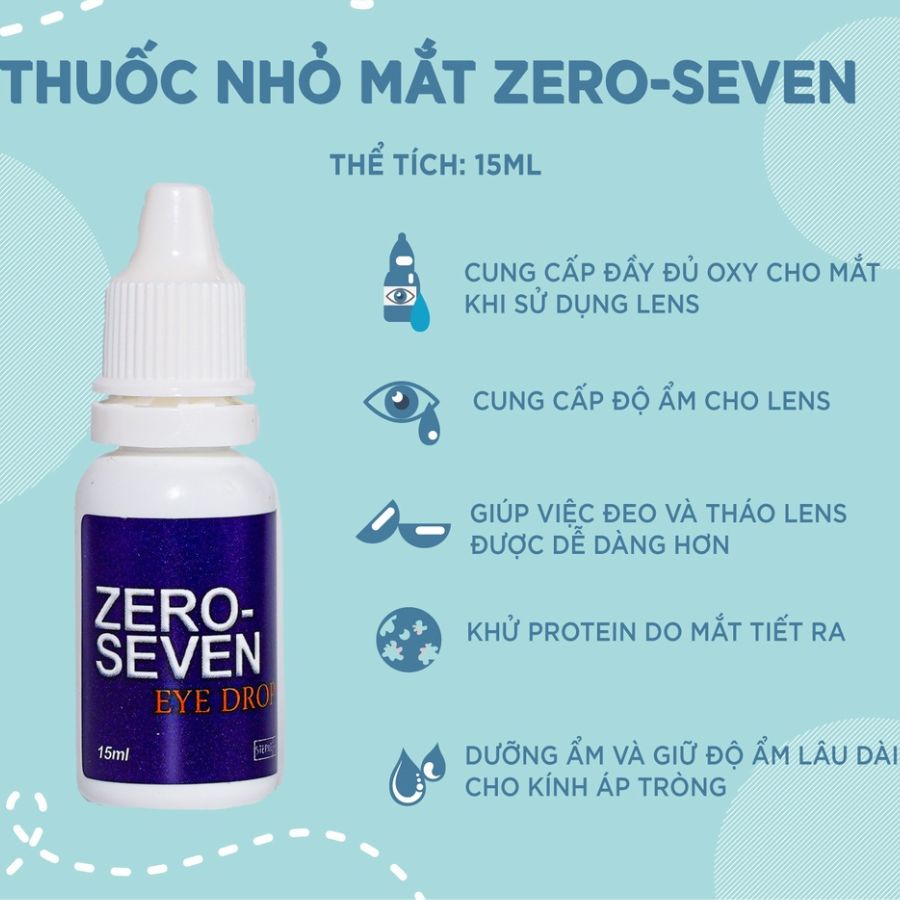 Nước nhỏ mắt đeo lens Hàn Quốc Zero Seven