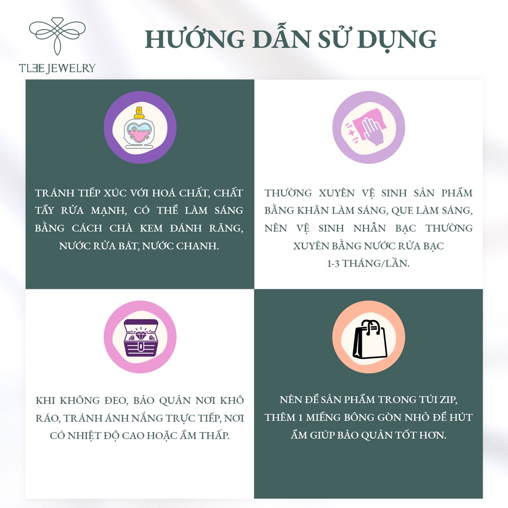 Nhẫn bạc TLEE đa giác dày dặn basic TleeJewelry A0276