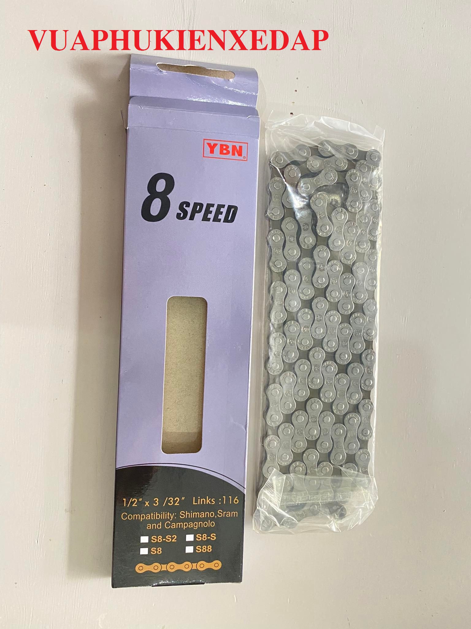 Xích sên xe đạp YBN 6,7,8 Speed