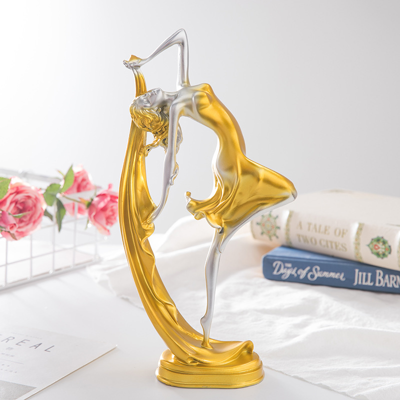 Mô Hình Cô Gái Khiêu Vũ Trang Trí Nội Thất Cao 35cm
