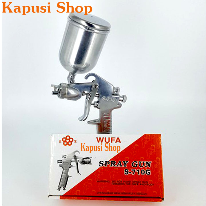 Máy phun sơn S710 Wufa cốc 400cc