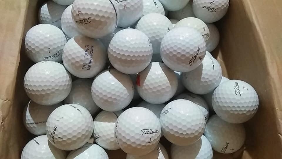 Combo 10 Bóng Golf màu trắng - LOGO PGM ( loại mới và đã s.ử d.ụng)
