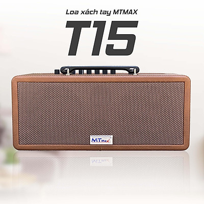 Loa kéo xách tay du lịch MTMAX T15 tích hợp vang chuyên nghiệp KARAOKEBLUETOOH 5.0 thiết kế sang trọng tặng 2 MICRO. lỗi đổi mới.