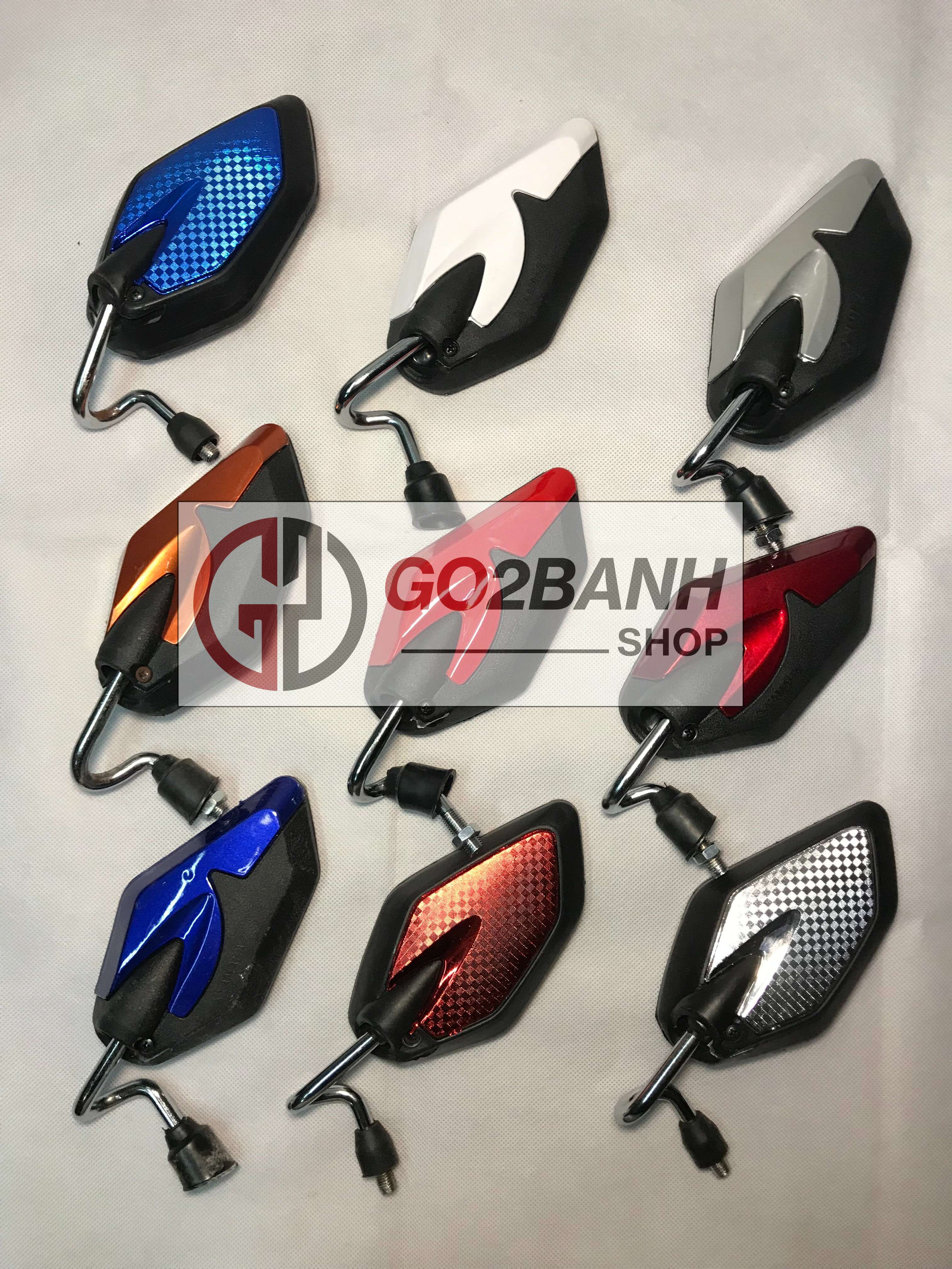 Gương chiếu hậu kiểu lá chân cong xi (bên trái)