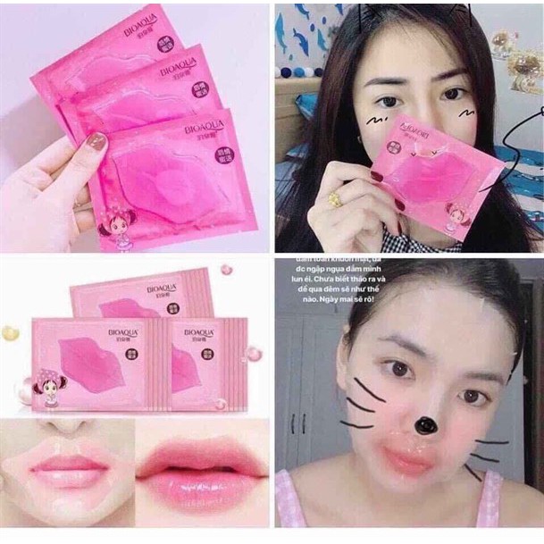 Combo 10 Mặt Nạ Môi Cấp Ẩm Môi - Bioaqua