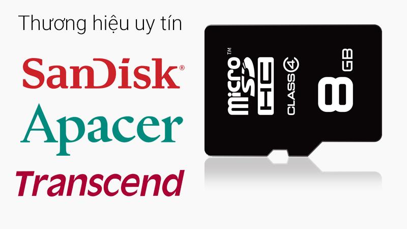 Tháº» nhá» MicroSD 8 GB Class 4