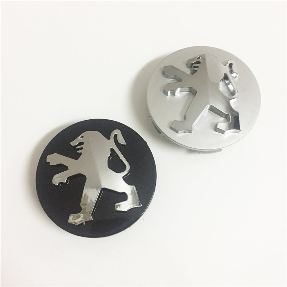 Ốp Chụp Mâm Xe Ô Tô Đường Kính 60mm Logo Chụp Mâm Theo Xe Peugeot Cao Cấp