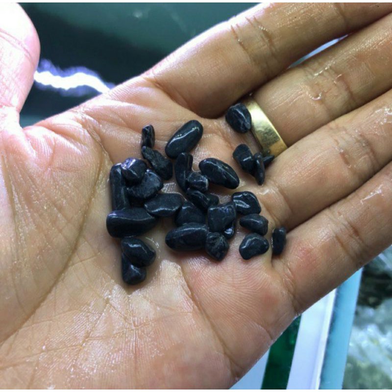 Sỏi Suối Đen Làm Nền Hồ Cá Hoặc Trải Nền Hồ Thủy Sinh 1kg
