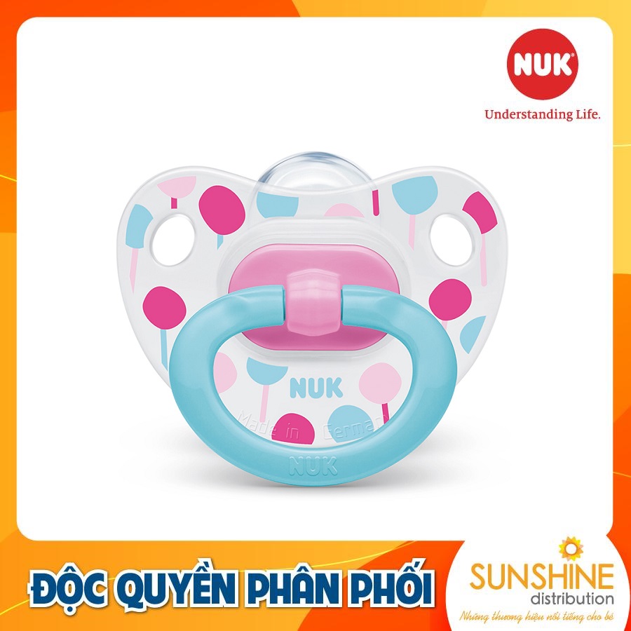 BỘ 2 TI GIẢ NUK CLASSIC SILICONE 6 - 18M