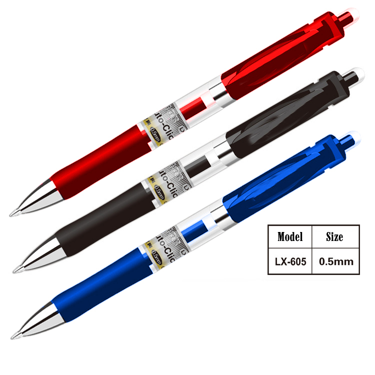 Bút Bi Gel Ngòi 0.5mm Cao Cấp Đen Xanh Đỏ Legaxi