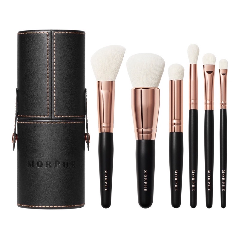 Bộ cọ trang điểm morphe rosé away 6-piece travel brush set