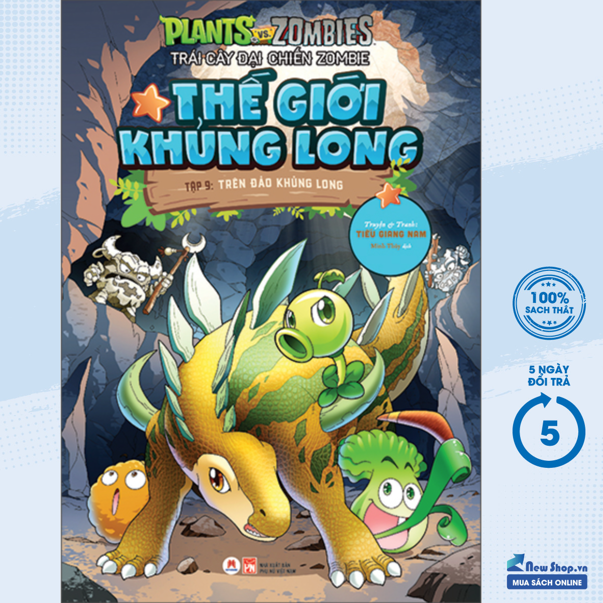 Sách - trái cây đại chiến zombie - thế giới khủng long tập 9: trên đảo khủng long - newshop
