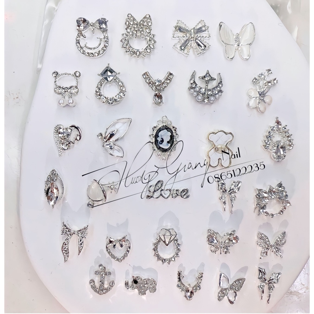 [CHARM] Charm nail - charm các loại - charm màu trắng