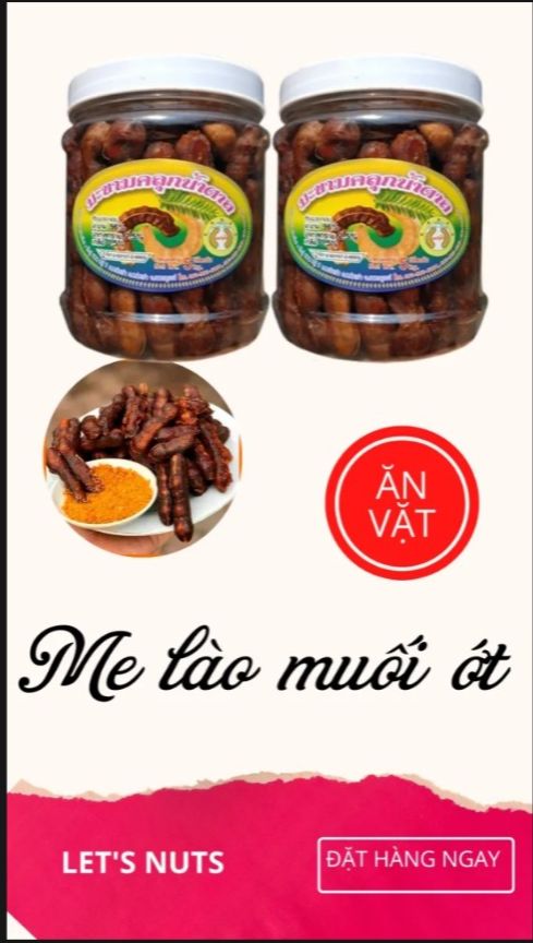 Combo 2 hủ ME LÀO KÈM MUỐI ỚT 500G ( HCM )