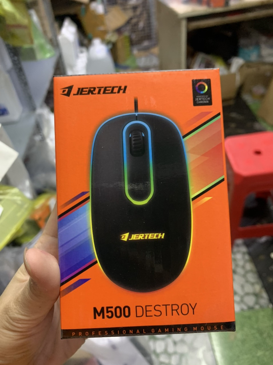 CHUỘT CÓ DÂY CHUYÊN GAME CÓ LED JERTECH-M500