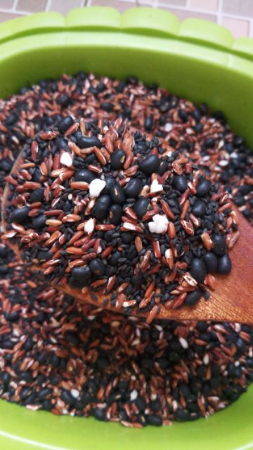 1kg Trà đậu đen gạo lứt rang thủ công hạ thổ