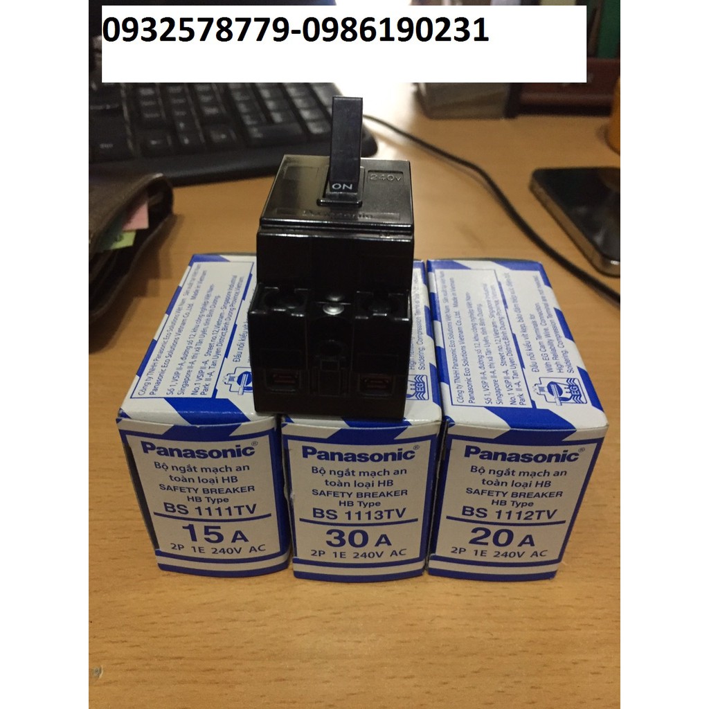 Cầu dao cb cóc đen panasonic / 10a-15a-20a-30a -40a