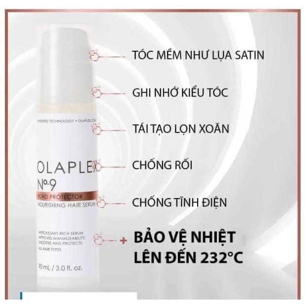 [ CHÍNH HÃNG ] Serum Dưỡng Phục Hồi Tóc Olaplex No.9 - Tuýp 20ML