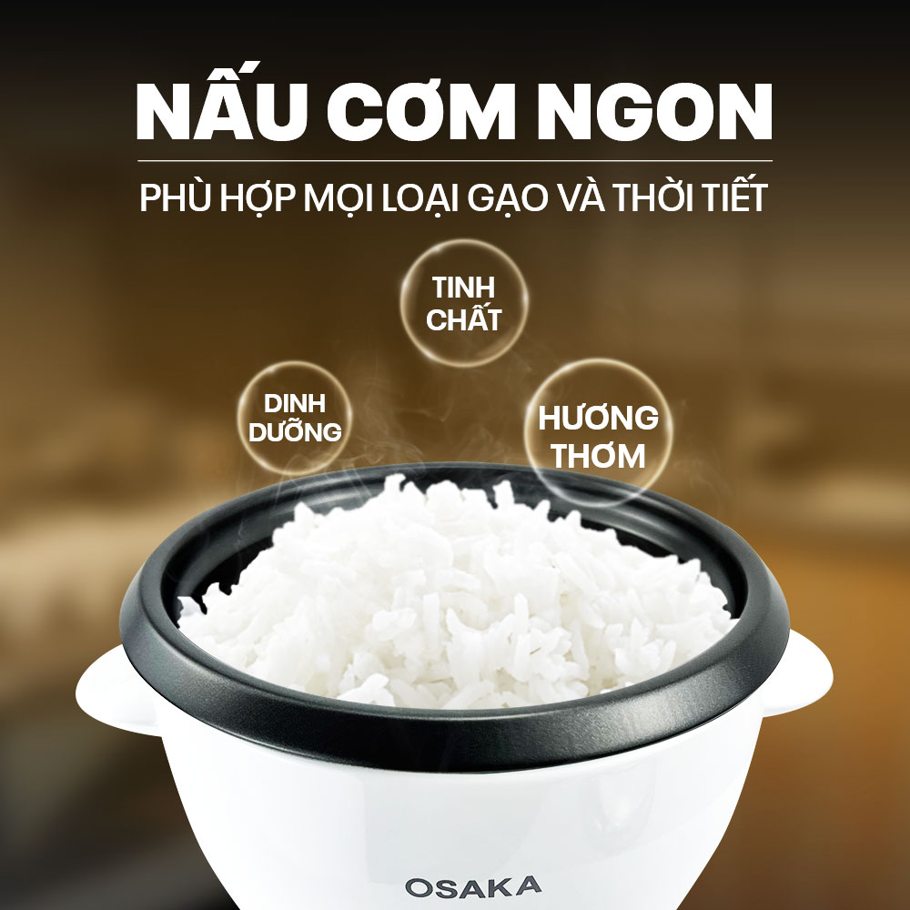 Nồi cơm điện OSAKA RC-180R 1.8 Lít - Nắp rời