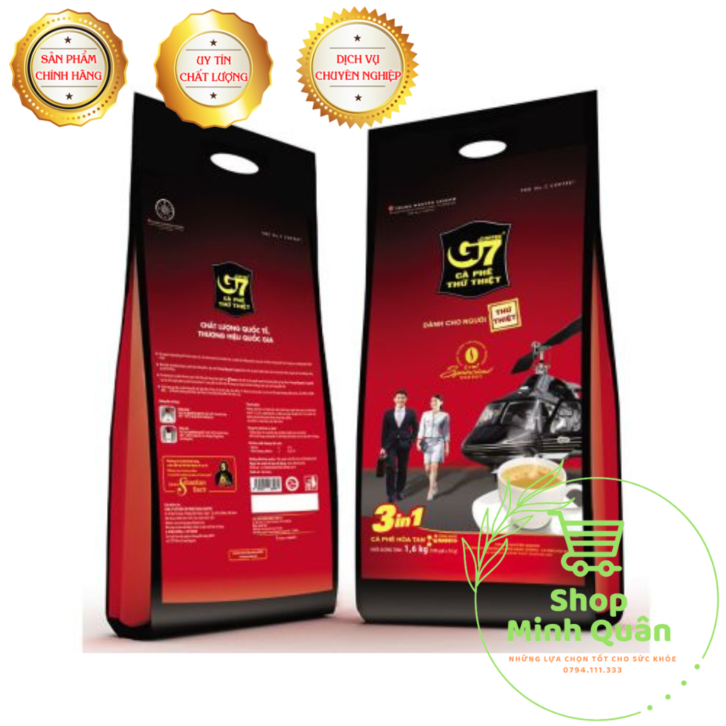 Cà Phê Sữa Hoà Tan G7 3in1 Bịch 100 gói / Bịch 50 gói ( Hàng Công Ty )