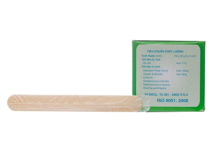 Que đè lưỡi gỗ ĐÃ TIỆT TRÙNG BALAC hộp 100 chiếc