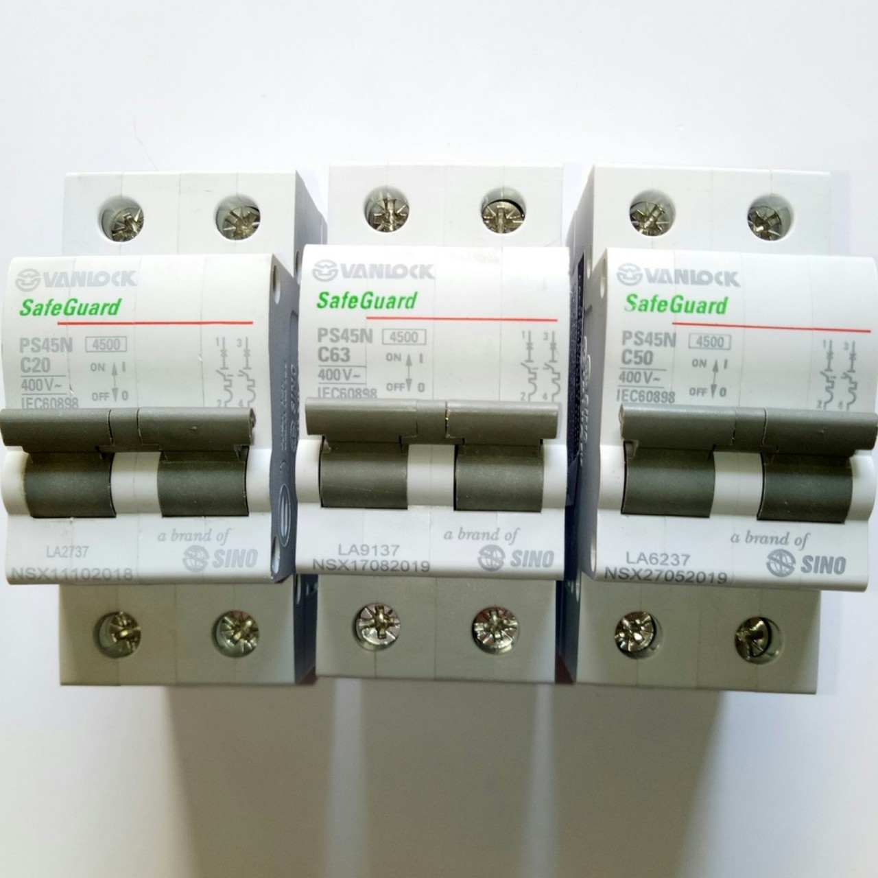 [SINO] Cầu Dao Tự Động MCB 1 Pha - 2 Pha - 3 Pha
