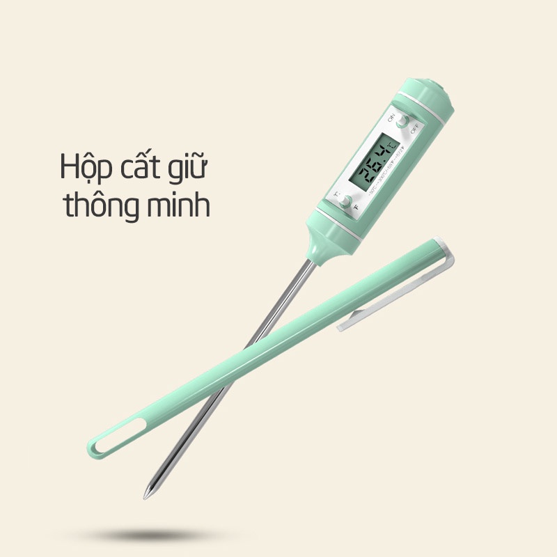 Nhiệt kế Misuta đo nước pha sữa cho bé