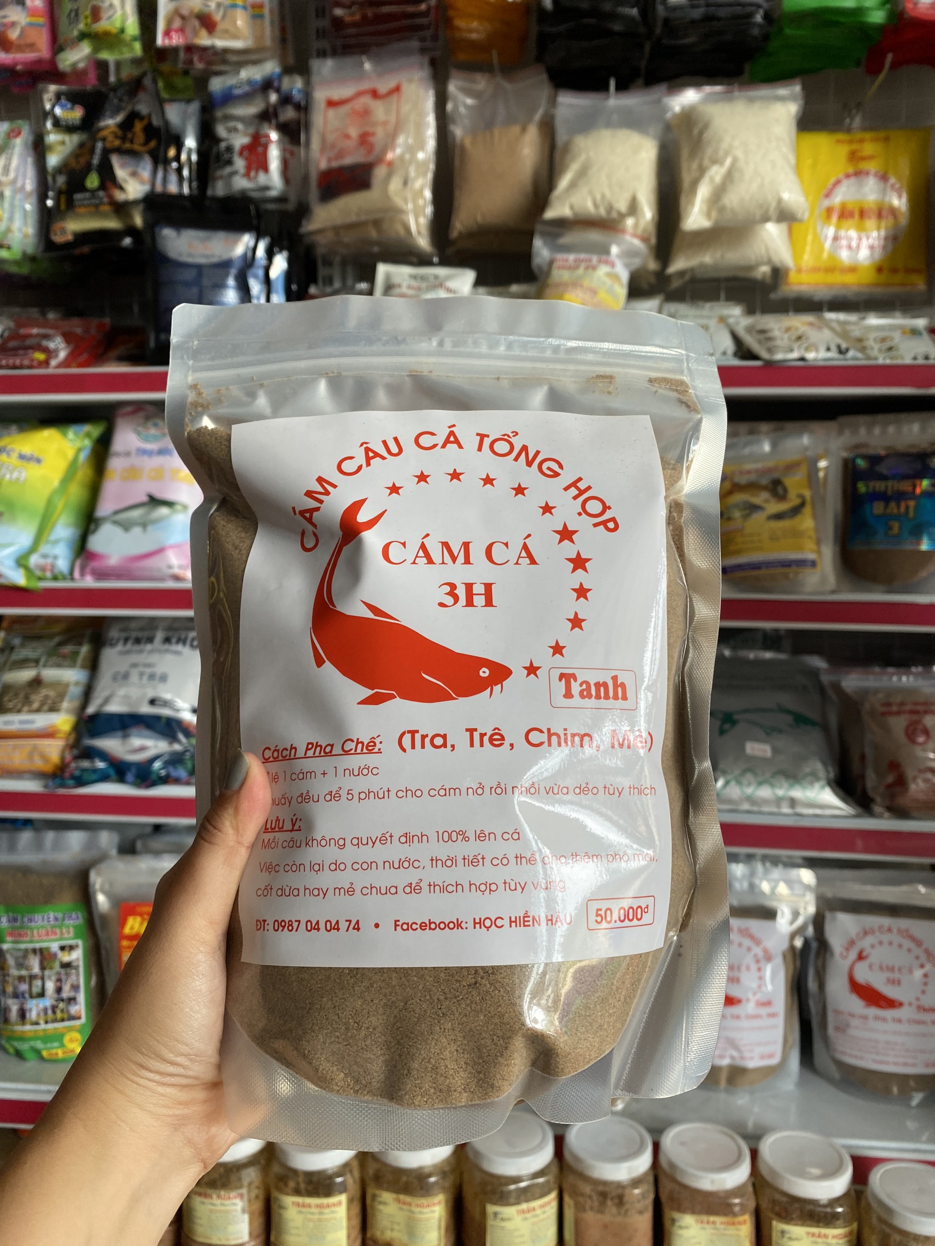 Cám câu cá tổng hợp 3h (gói 1kg)