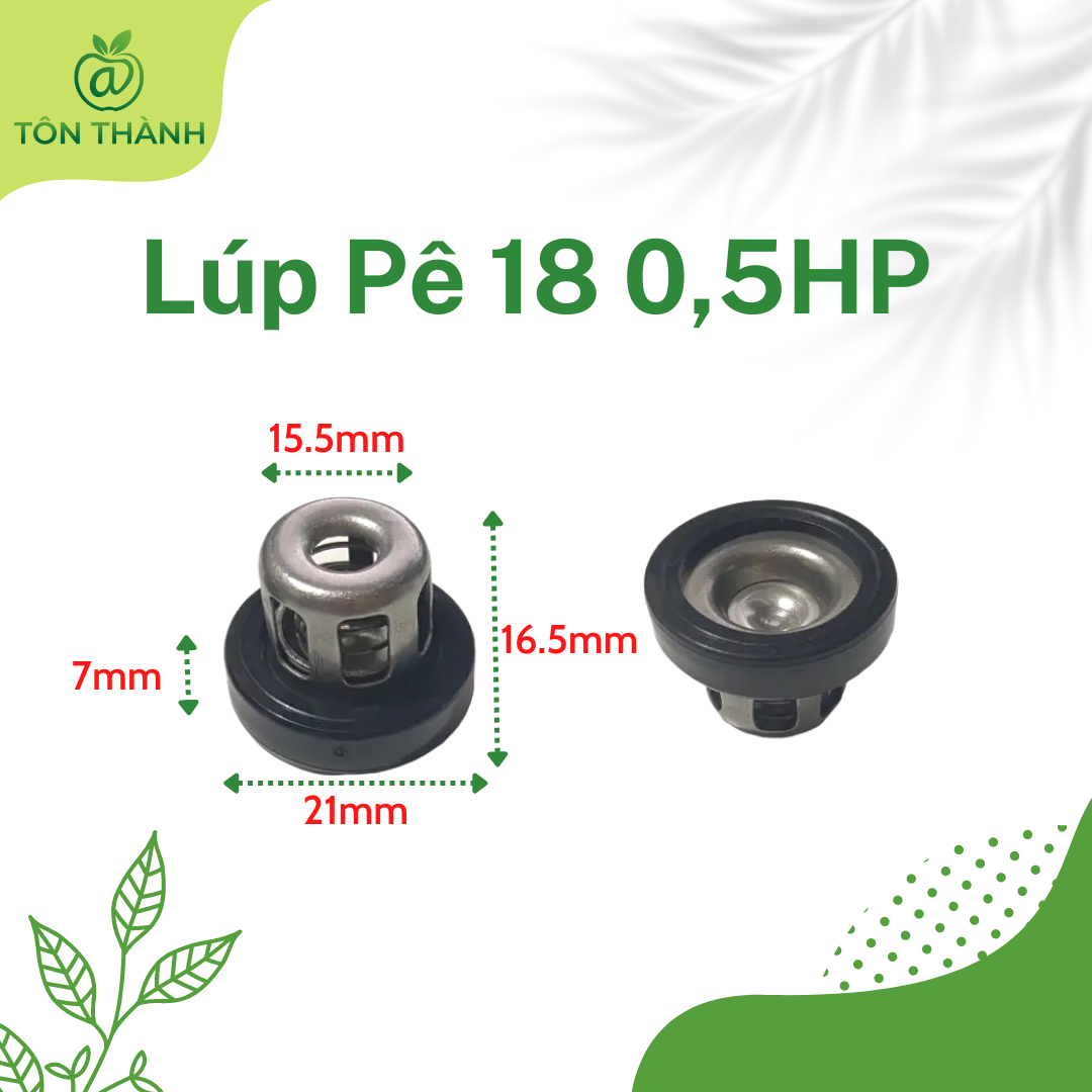 LÚP PÊ ( LUPPE ) VAN 1 CHIỀU ĐẦU XỊT RỬA XE 0.5HP 1HP 2HP SET 6 CÁI