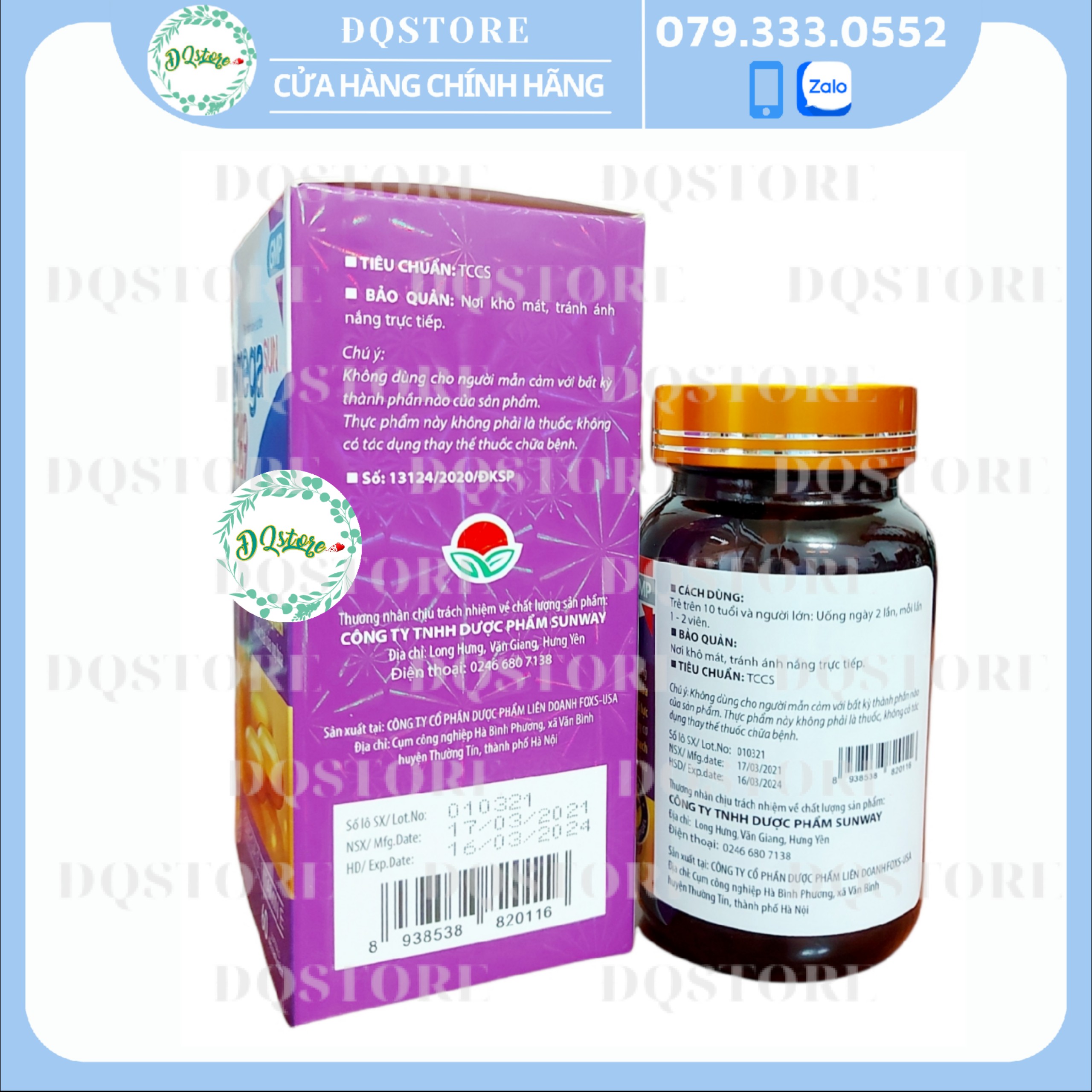 OMEGA SUN 369 - hộp 60 viên