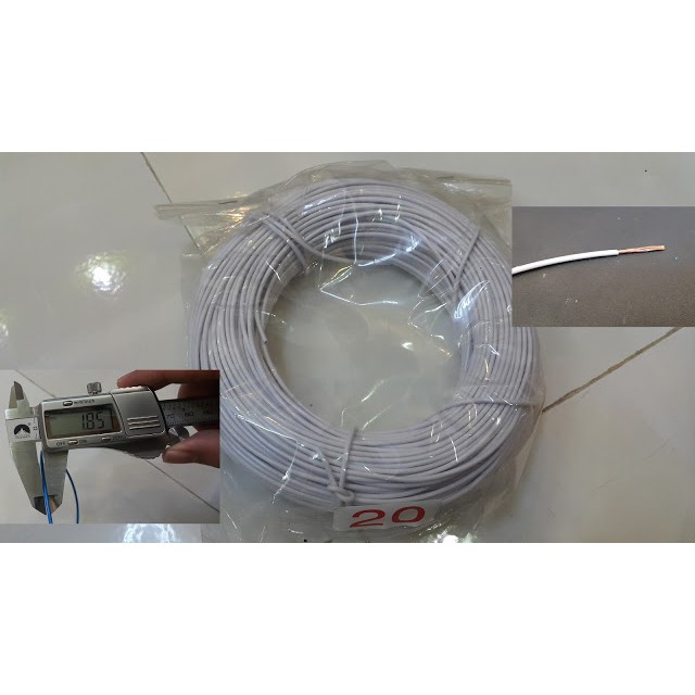 Dây điện xe máy trắng