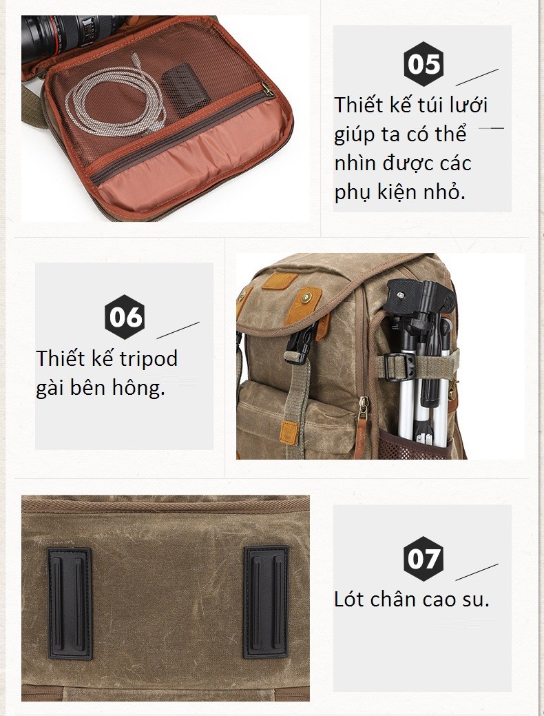 [HCM]Balo máy ảnh Canvas Batik.BK_3040.