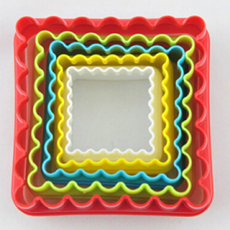 Khuôn nhấn cutter nhựa 5 hình vuông