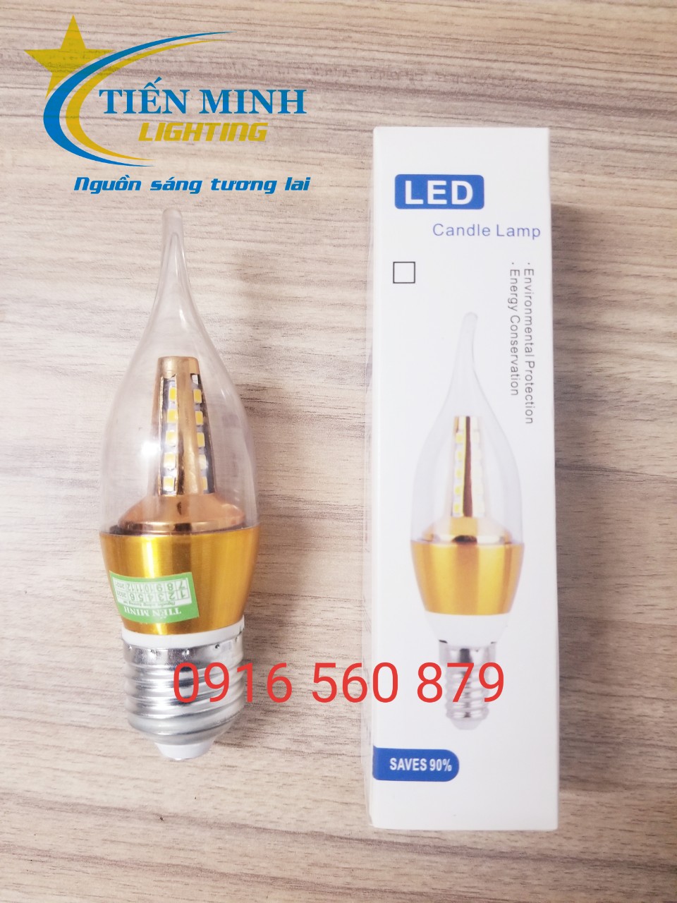 Bóng đèn nến E27/E14 siêu sáng, dùng trang trí cầu thang, vách tường, đèn chùm các loại